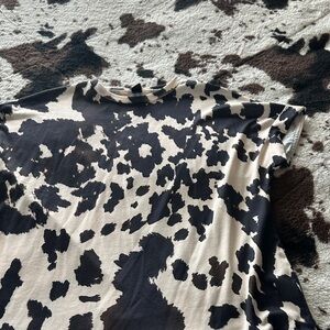 Cow Print Short Sleeve Tee